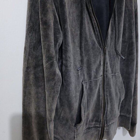 Dark Grey Zip Up Hoodie - Picture 2 of 2